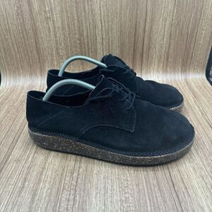 Birkenstock Gary Black Suede Leather Lace Up Casual Men's Size 10 Eu 43